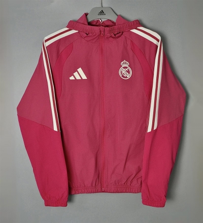 2627 R M pink windbreaker jakcet with caps S-XXL